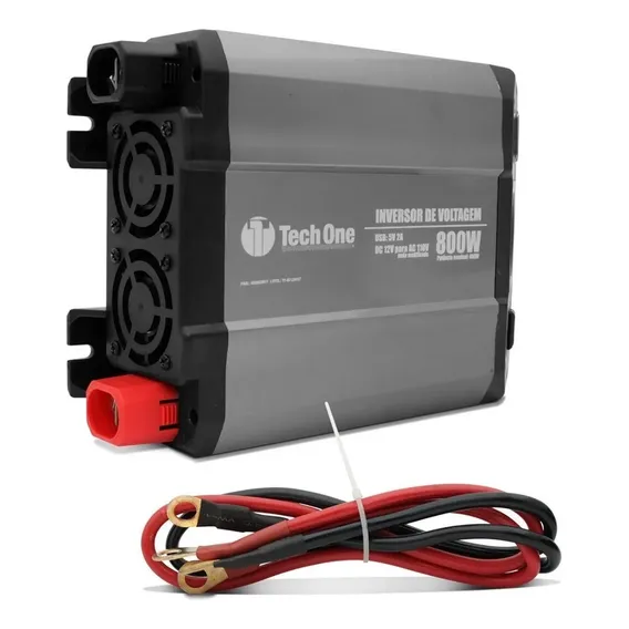 Inversor Tech One Potência 800w 12v Para 220v Conversor Usb Foto 1