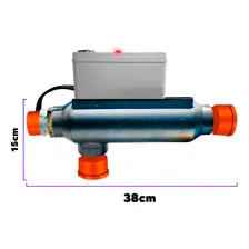 IONS 0040AC aquecedor piscina automático aquecimento rápido 10kw 40mil l 220v Foto mini 4