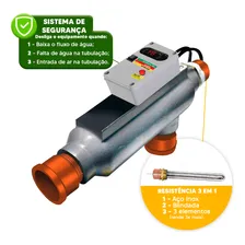IONS 0040AC aquecedor piscina automático aquecimento rápido 10kw 40mil l 220v Foto mini 2