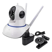 Ip Camera Wifi Com 3 Antenas Onvif Hd P2p 360 Cor Outro Foto mini  2