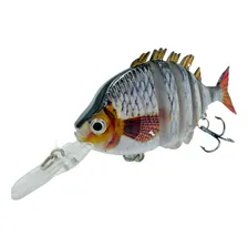Isca Artificial Articulada Lambari Fundo 10cm 16.5g Tucunaré Cor Cinza Foto mini 2