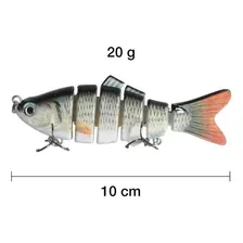 Isca Artificial Articulada Tucunare Robalo Traira Dourado Foto mini 4