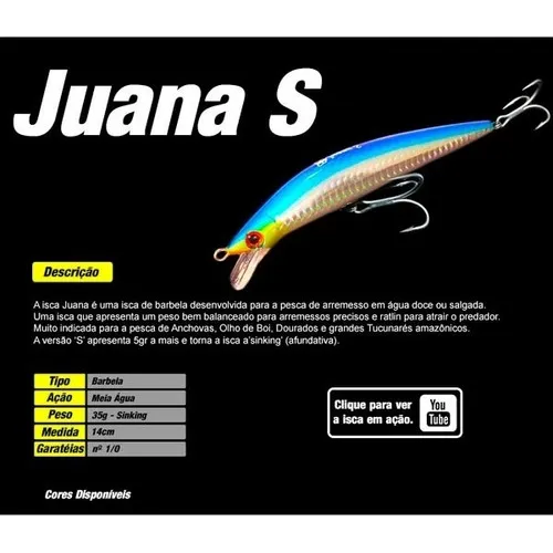 Isca Artificial Borboleta Juana S 14cm, Cor 15h, Holográfica Cor 15H Foto 1