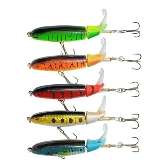 Isca Artificial Estilo Nakamura 10cm Hélice Tucunaré + Estoj Cor Variadas Foto 1
