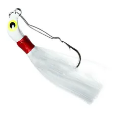 Isca Artificial Jig Lori Anti-enrosco M 12g Cor Bra E Verm Cor Branco Foto  mini 1