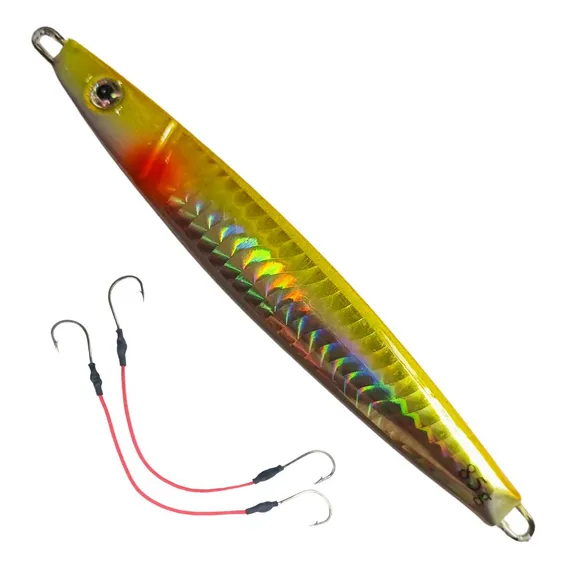 Isca Artificial Jumping Jig Metal 13cm 85gr Gold Foto 1