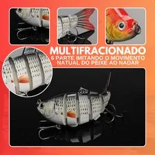 Isca Artificial Lambari Articulada Tucunaré Dourado Kit 5 Un + Estojo Plástico Bella Boutique Foto mini 4