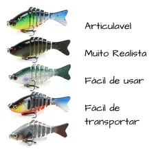 Isca Artificial Lambari P/ Tucunaré Dourado Traira 10cm Foto mini 4