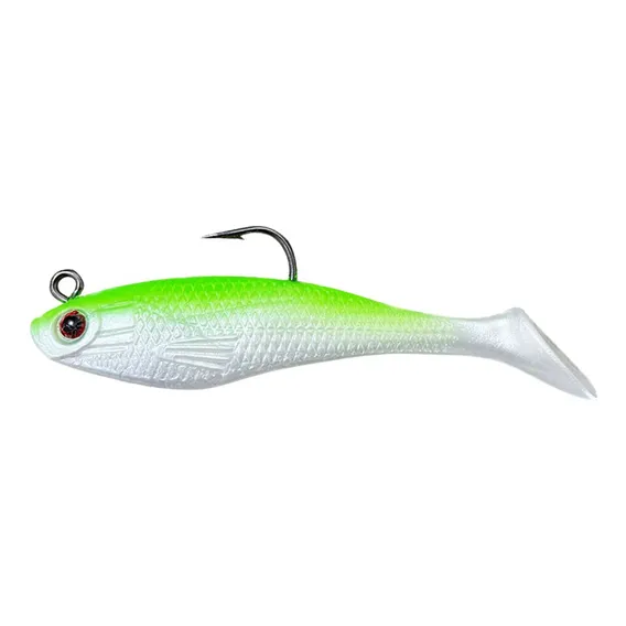 Isca Artificial Lambari Soft 1pç Realista Cor Branco-verde Foto 1