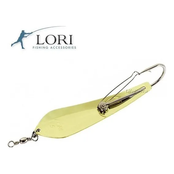 Isca Artificial Lori Colher Tradicional NÂș 5 Anti Enrosco Cor Ouro Foto 1