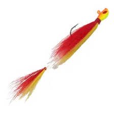 Isca Artificial Pesca Yara Killer Jig 17g Vermelho E Amarelo Foto mini 1