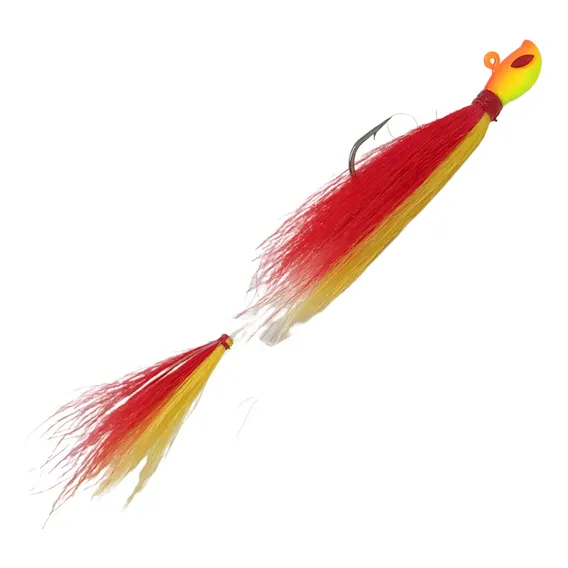 Isca Artificial Pesca Yara Killer Jig 17g Vermelho E Amarelo Foto 1