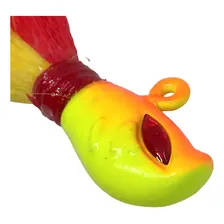 Isca Artificial Pesca Yara Killer Jig 17g Vermelho E Amarelo Foto mini 2