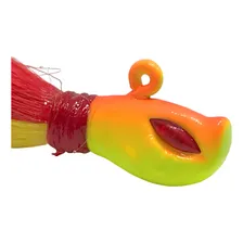 Isca Artificial Pesca Yara Killer Jig 17g Vermelho E Amarelo Foto mini 3