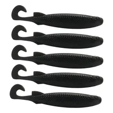 Isca Artificial Shad E-shad Black 9cm 5un - Monster 3x Foto mini 1