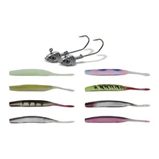 Isca Artificial Shad Soft Bait Silicone W182 Kit C/6 Cores Foto mini 2