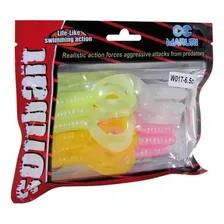 Isca Artificial Silicone W017 6,5cm 12 Pecas Maruri Foto mini 1