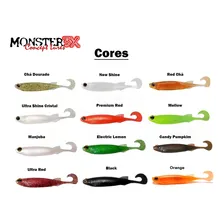 Isca Artificial Soft Bass Monster 3x E-shad 12cm 5 Unidades Cor Cor - Manjuba Foto mini 3