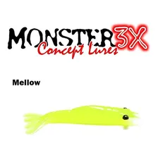 Isca Artificial Soft Monster 3x Ultra Soft (7,5 Cm) 3 Unids Cor Cor - Mellow Foto mini 2