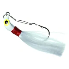 Isca Jig Antienrosco Lori Tam G 6,8cm 16g Branco C/ Vermelho Foto  mini 1