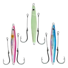 Isca Jig Dragon 35g Da Albatroz Jumping Jig C/ Hook - 3 Unid Cor 3 Cores Diferentes Sem Repetir Foto  mini 1