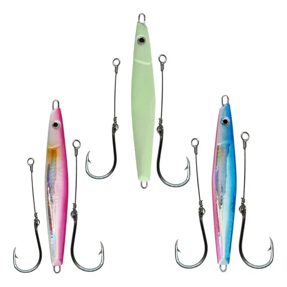 Isca Jig Dragon 35g Da Albatroz Jumping Jig C/ Hook - 3 Unid Cor 3 Cores Diferentes Sem Repetir Foto 1