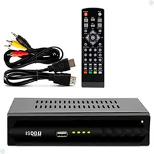 Isdbt Set Top Box conversor tv analógico cor preto Foto mini 1