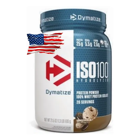 Iso 100 Whey (610g) Cookies & Cream - Dymatize Nutrition Foto 1