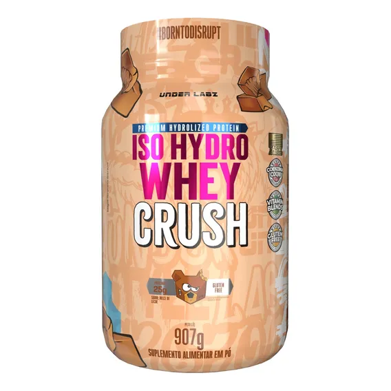 Iso Hydro Whey Crush 907g Doce De Leite Under Labz Sabor iso hydro crush 907g under labz Foto 1