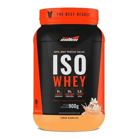 Iso Whey Isolado 900g - New Millen Sabor Baunilha Foto 1