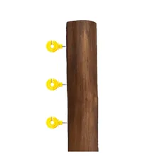 Isolador Cerca Elétrica Gancho Afastador 9cm Amarelo - C/100 Foto mini 2