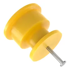 Isolador Cerca Elétrica Roldana 36x36 Amarelo C/500 Foto mini  2