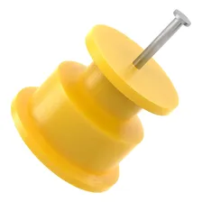 Isolador Cerca Elétrica Roldana 36x36 Amarelo Pct C/1000 Foto mini 1