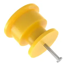 Isolador Cerca Elétrica Roldana 36x36 Amarelo Pct C/1000 Foto mini 2