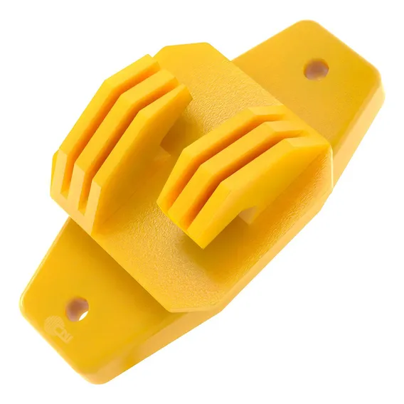 Isolador Cerca Elétrica W Amarelo Reforçado - C/100 Foto 1