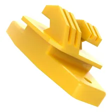 Isolador Cerca Elétrica W Amarelo Reforçado - C/100 Foto mini  2