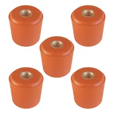 Isolador Epoxi Barramento 30 X 30mm Rosca M8 Kit C/ 5 Peças Cor Laranja Foto mini 1