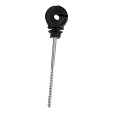 Isolador Gancho Longo Preto 25 Unidades Injetec Foto mini 4