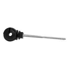 Isolador Gancho Longo Preto 25 Unidades Injetec Foto mini 3
