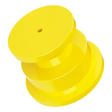 Isolador Roldana P/ Cerca Elétrica Rural Pct C/ 200 Peças Cor Amarelo Foto mini 2