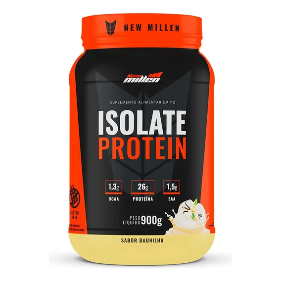 Isolate Protein 900g New Millen Iron Man Sabor Baunilha Foto 1
