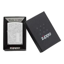Isqueiro Zippo 352 Venetian Cromado Polido Marcação + Fluido Foto mini 1
