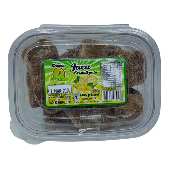 Jaca Cristalizada 250g - Direto Da Paraíba Foto 1