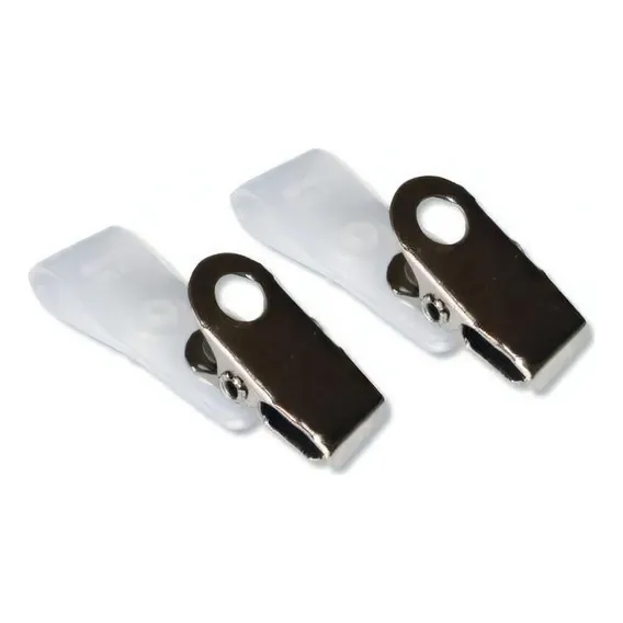Jacaré Para Crachá Clips Com Alca Leitosa 100un Foto 1