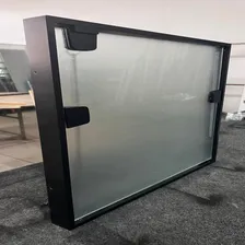 Janela Basculante Blindex - Vidro Temperado 60x60 Cor Aluminio E Acess贸rios Preto Foto mini 4