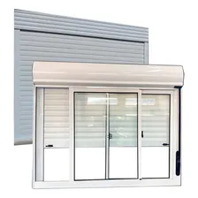 Janela De Aluminio Com Persiana Branco Integrada 150x120cm Foto  mini 1