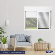 Janela De Alumínio Persiana Integrada 120x120cm Com Wt Foto  mini 1