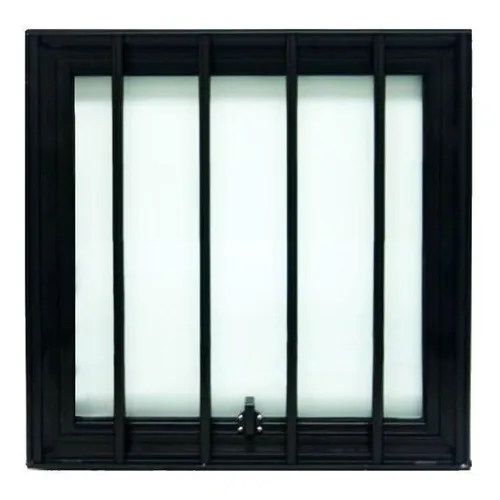 Janela Maxiar Esquadria Brasil Vetx 40x40 Preto Grade Foto 1