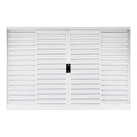 Janela Veneziana 4 Folhas Branco Mgm 100x120 Cm Foto 1