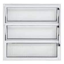 Janela Vitro Basculante Aluminio Branco L20 60x60 Foto mini 2